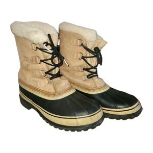 Sorel Caribou Vintage Kaufman Canada  Men's Size 11 Real Wool And Leather